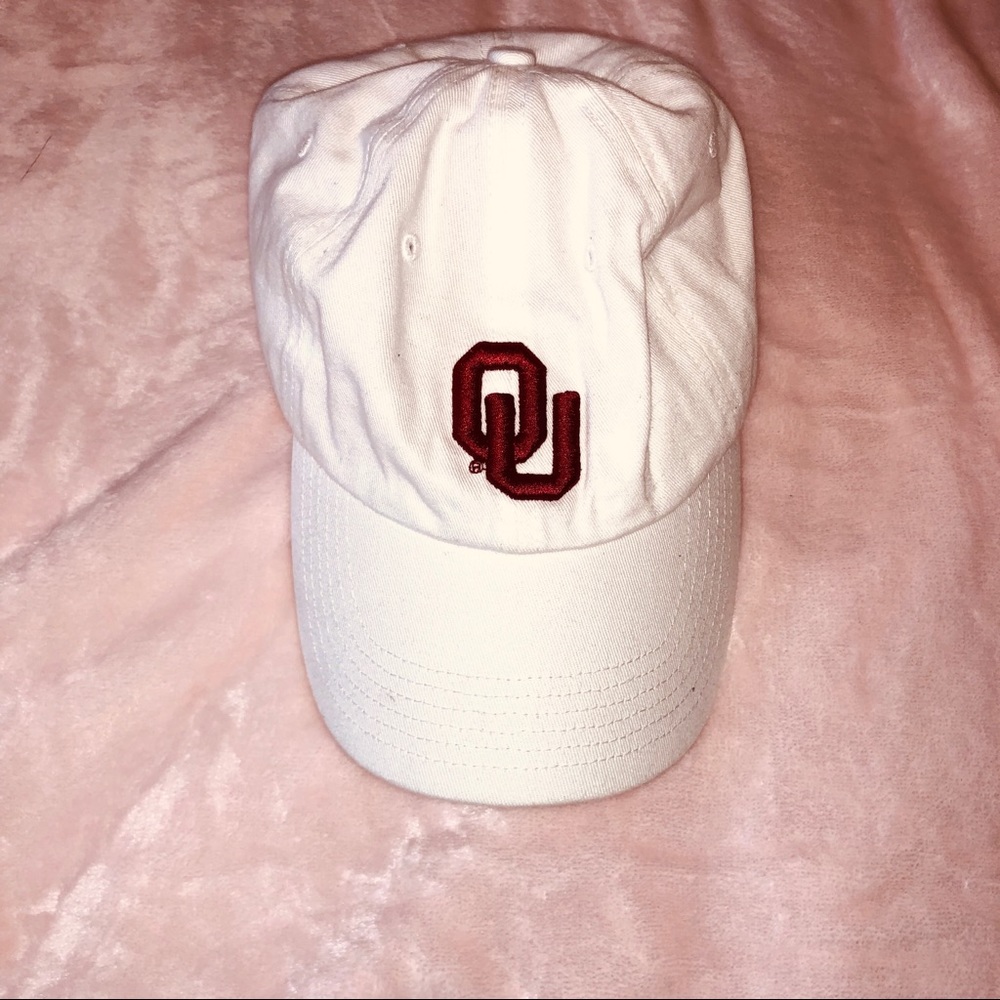 University of Oklahoma white baseball hat